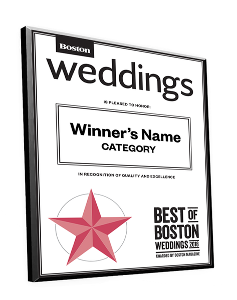 “Best of Boston Weddings” Plaques by NewsKeepsake