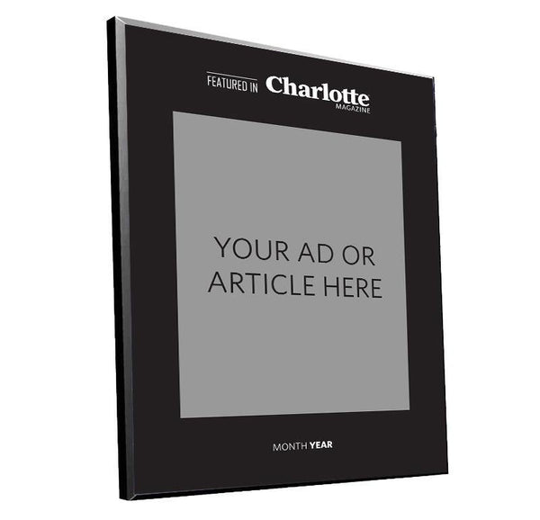 <em>Charlotte</em> Magazine Advertiser or Article Display Plaques by NewsKeepsake