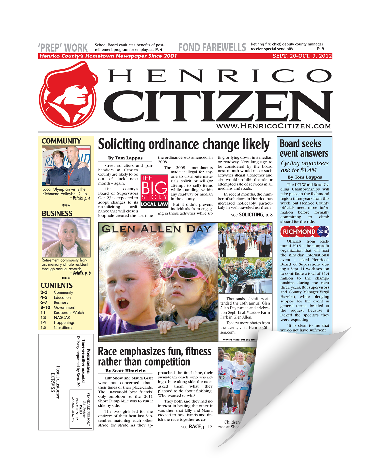 Henrico Citizen Cover Reprint by NewsKeepsake