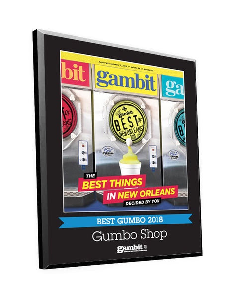 Gambit "Best of New Orleans" Cover Award Plaque by NewsKeepsake