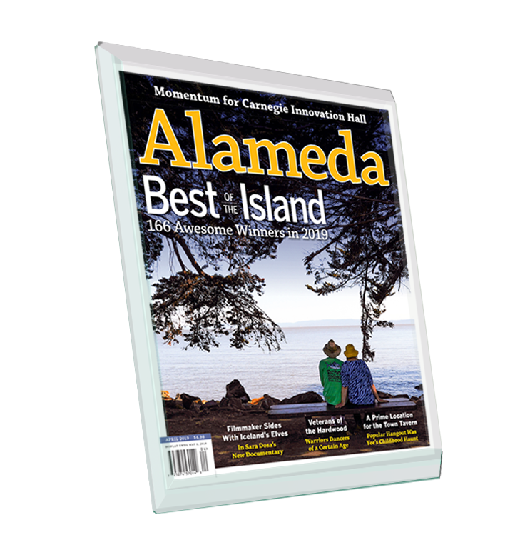 Alameda Magazine Cover Plaque - Glass by NewsKeepsake