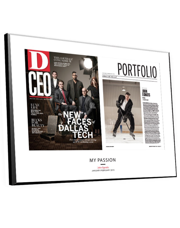 D CEO Article & Cover Spread Plaques by NewsKeepsake