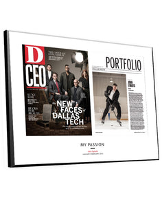 D CEO Article & Cover Spread Plaques by NewsKeepsake
