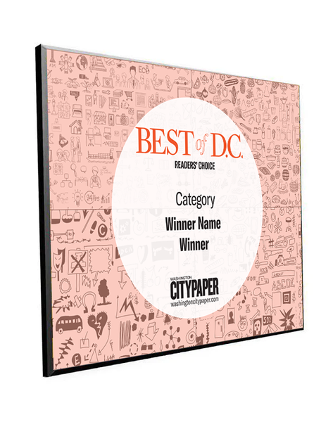 "Best of D.C." Award Plaques