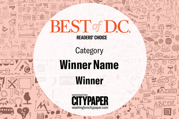 "Best of D.C." Award Promo Stickers (25 count)