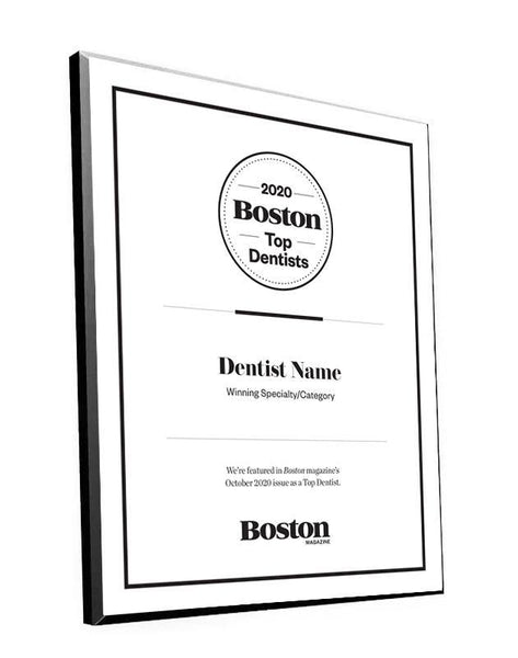 Boston Magazine Top Dentist Plaques by NewsKeepsake