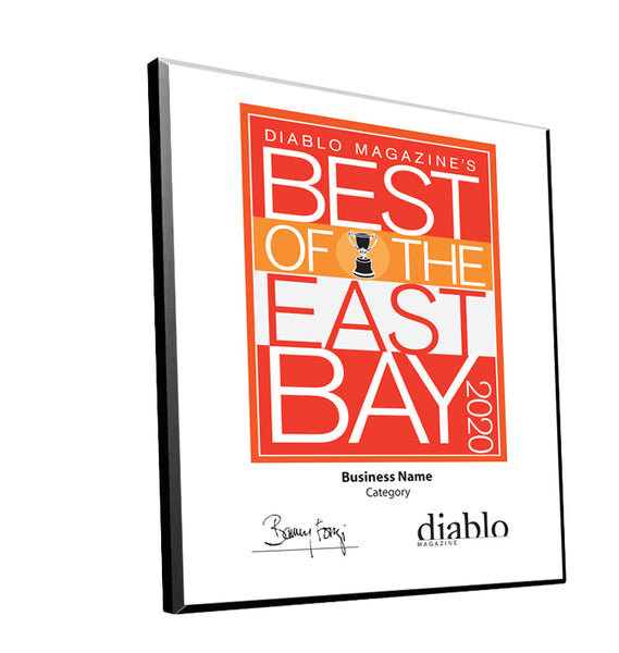Diablo Magazine "Best of the East Bay" Award - Mounted Archival Plaque by NewsKeepsake