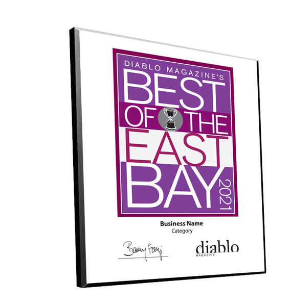 Diablo Magazine "Best of the East Bay" Award - Mounted Archival Plaque