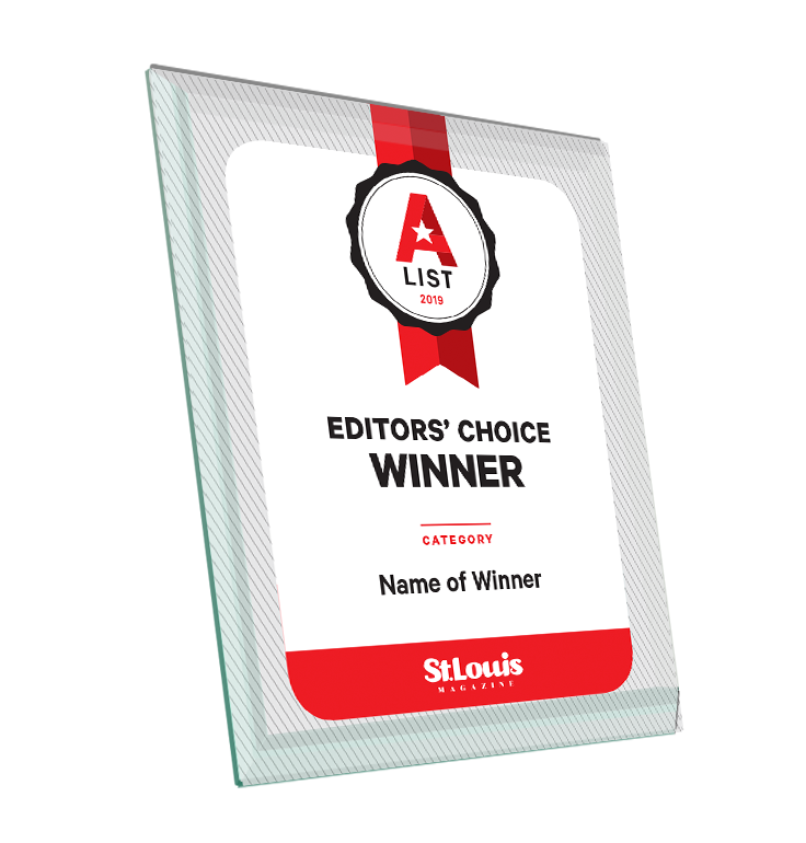St. Louis Magazine A-List Award - Glass by NewsKeepsake