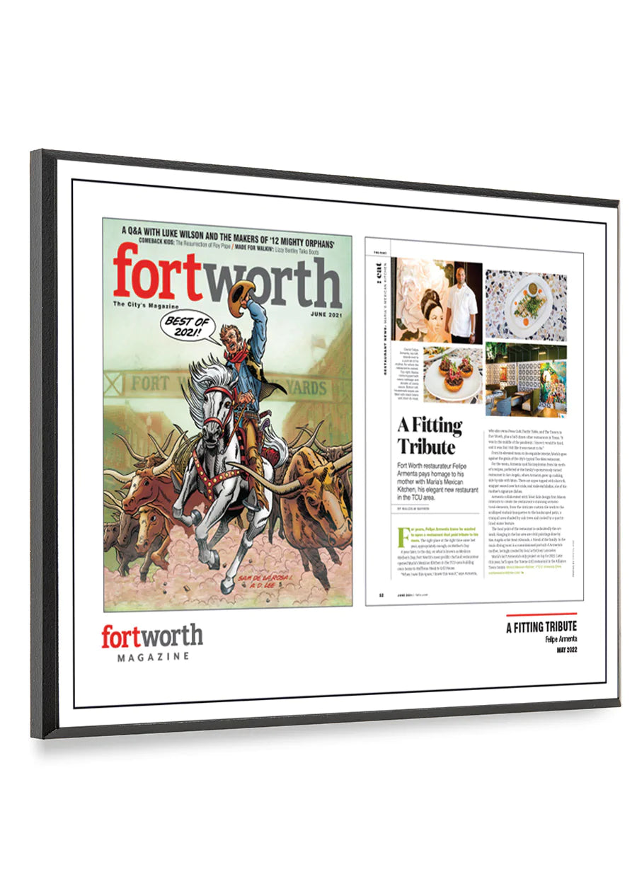 Fort Worth Magazine Melamine Plaque - Covers & Articles