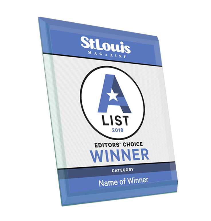 St. Louis Magazine A-List Award - Glass by NewsKeepsake