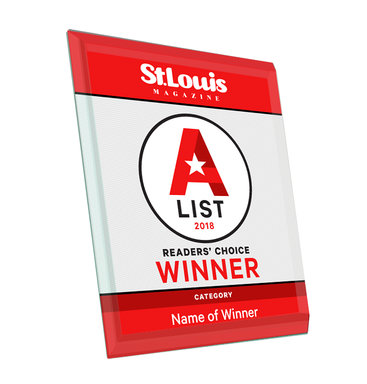 St. Louis Magazine A-List Award - Glass by NewsKeepsake