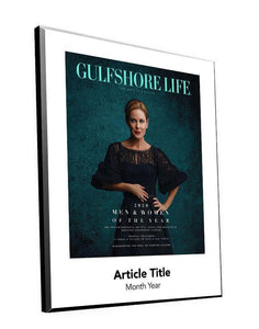 Gulfshore Life Magazine Cover Plaque - NewsKeepsake