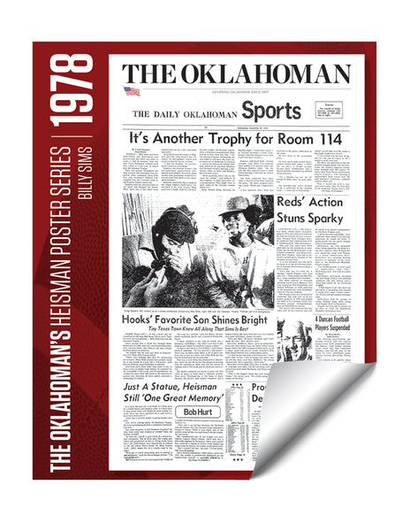 Oklahoman Heisman Trophy Winner Poster Series (all 7 winners!) by NewsKeepsake