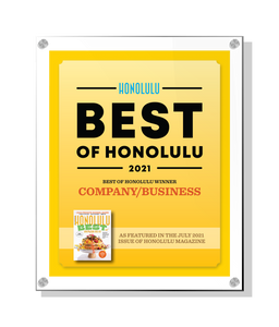 "Best of Honolulu" Award Plaque - Acrylic Standoff