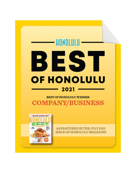 "Best of Honolulu" Award Window Decal