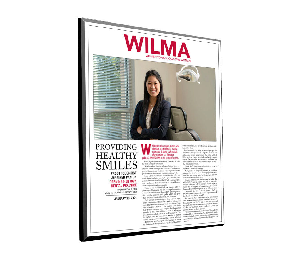 WILMA Online Article Reprints and Plaques