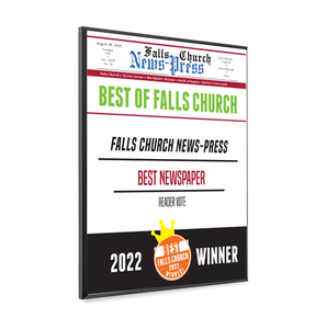 "Best of Falls Church" Award Plaque