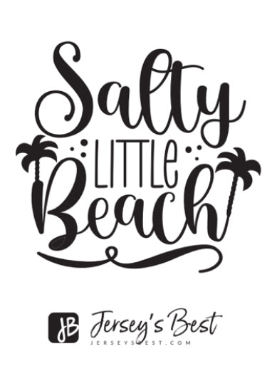 Jersey's Best T-Shirt - Ladies V-Neck Salty Little Beach