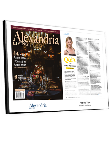 Alexandria Living Magazine - Last Word Plaque by NewsKeepsake