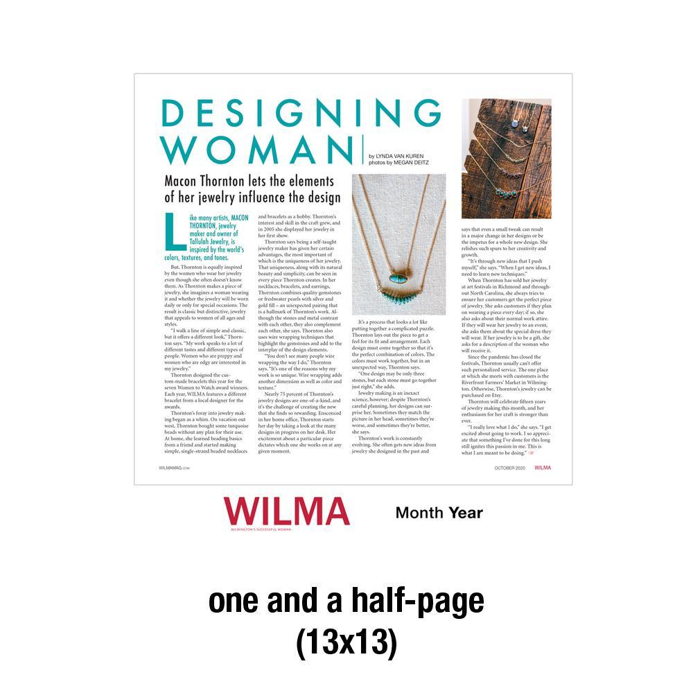 WILMA Multi-Page Cover and Article Plaques by NewsKeepsake