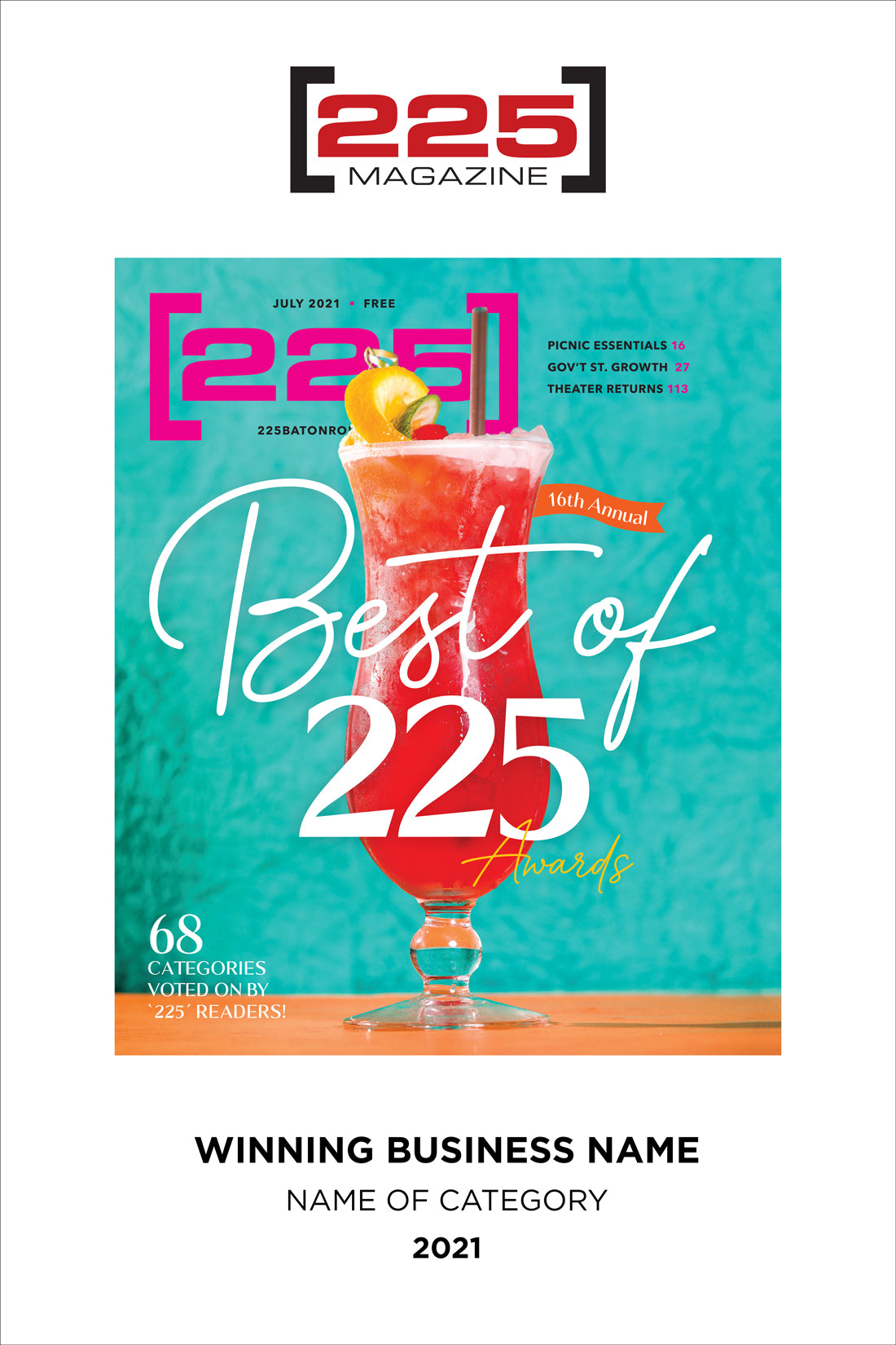 Best of 225 Magazine Awards - Archival Reprints