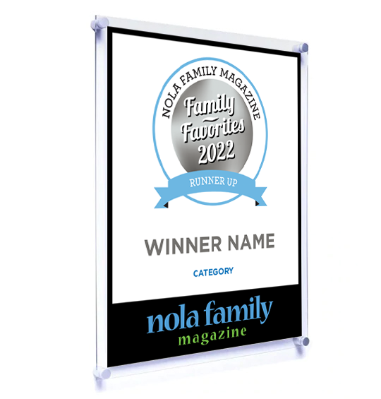 Nola Family Favorites Award Plaque