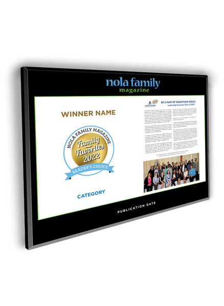 Nola Family Favorites Profile 2-page Spread Plaques