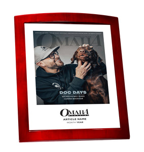 Omaha Magazine Cover Rosewood with Metal Inlay