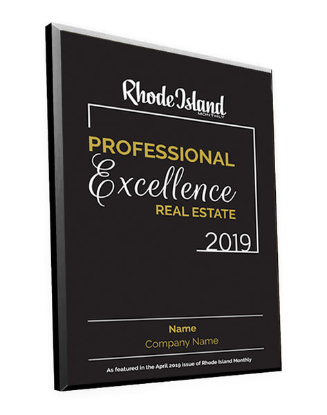 Professional Excellence in Real Estate Award Plaque by NewsKeepsake