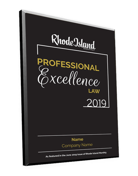 Professional Excellence in Law Award Plaque by NewsKeepsake