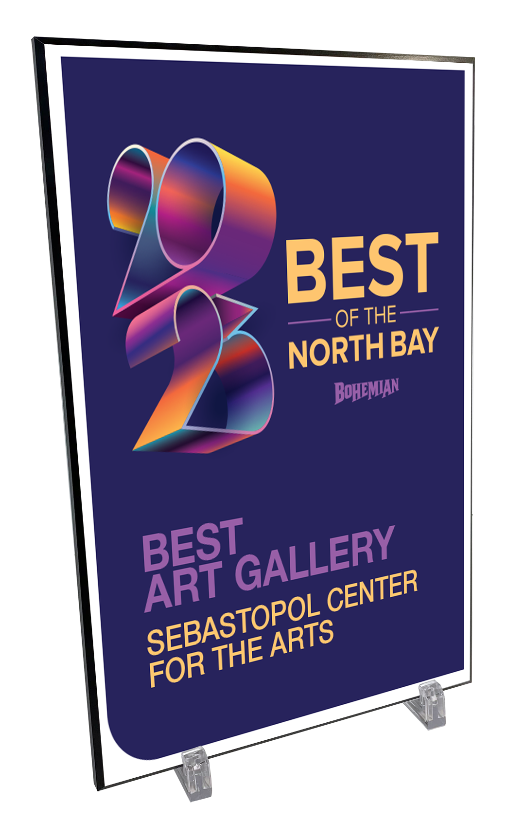 "Bohemian: Best of the North Bay" Award Plaque