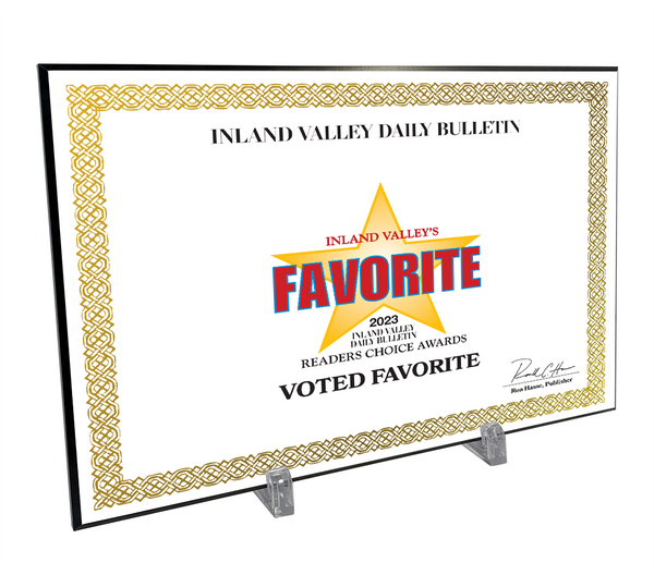 IVDB Best Of and Readers Choice Certificate - Modern Hardi-plaque