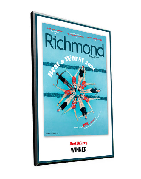 Richmond Magazine "Best & Worst" Cover Award Plaque