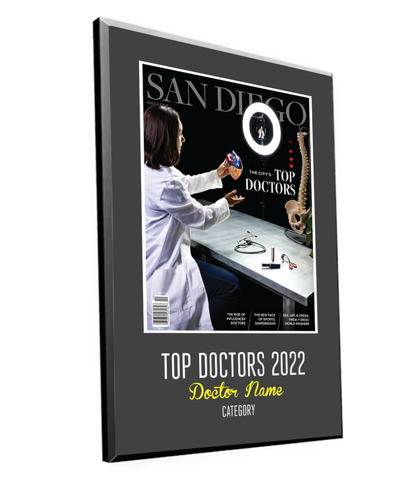 San Diego Magazine "Top Doctors" Award Plaques