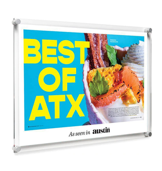 Austin Monthly Article Plaque - Acrylic Standoff