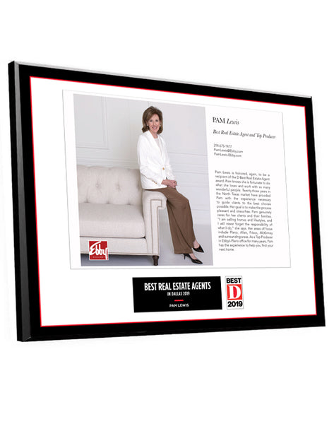 D Magazine "Professional Services" Article Spread Plaques by NewsKeepsake