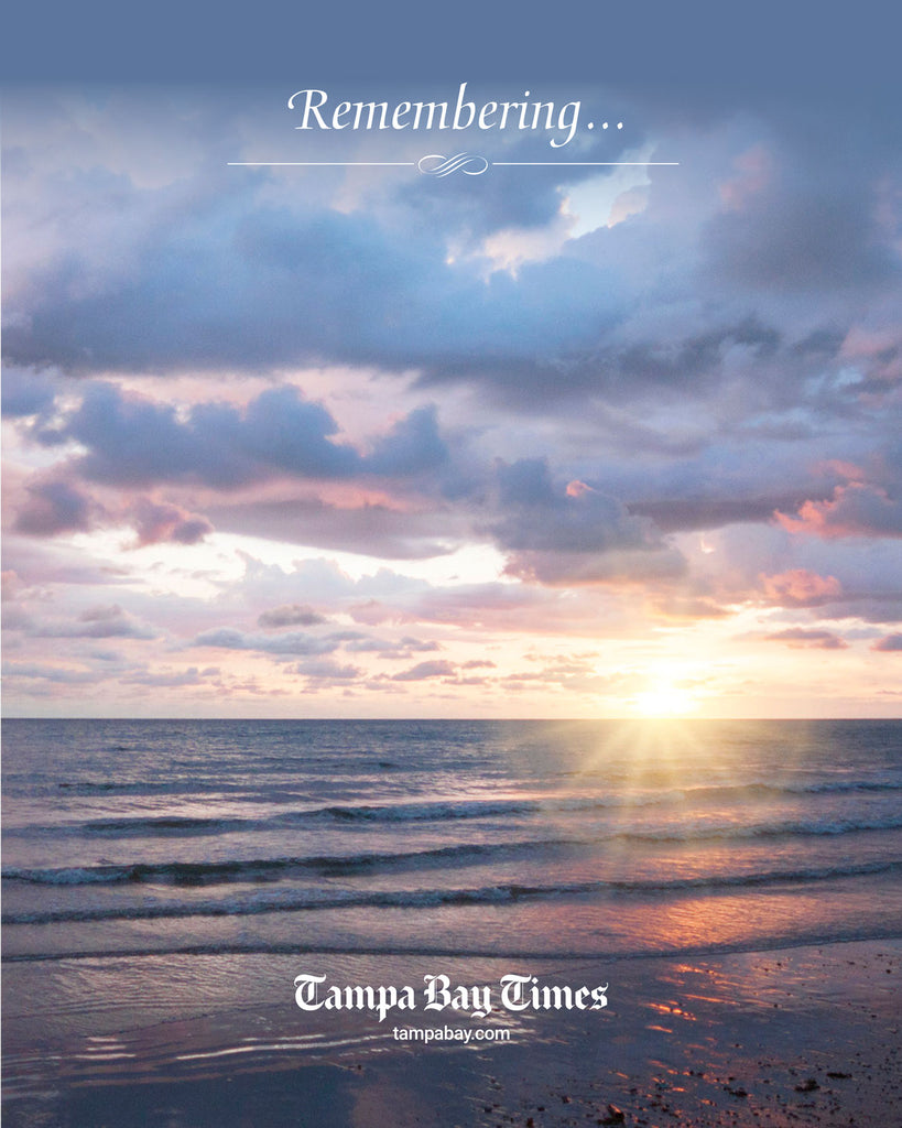 Tampa Bay Times Obituary Frameable Archival Reprint
