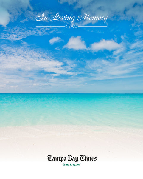 Tampa Bay Times Obituary - Frameable Archival Reprint