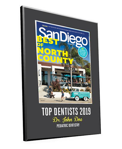 San Diego Magazine "Top Dentists" Award Plaques by NewsKeepsake