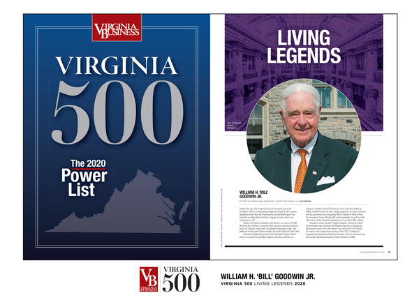Virginia 500 Cover with Profile Plaque - Acrylic Standoff by NewsKeepsake