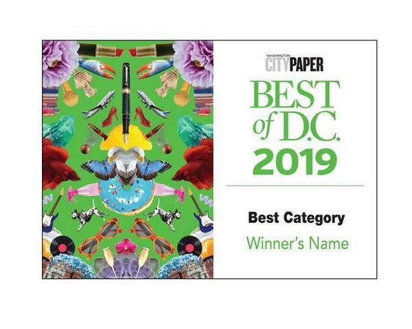 "Best of D.C." Award Promo Labels by NewsKeepsake