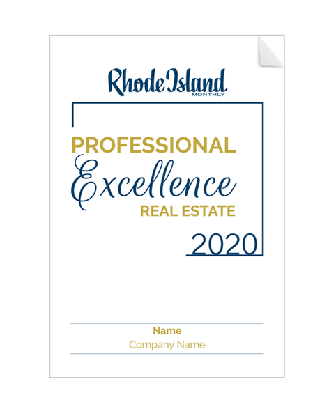 Professional Excellence in Real Estate Award Window Decals by NewsKeepsake